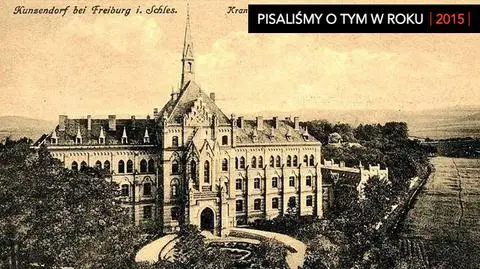 Budynek w niemieckim Kunzendorfie przed 1939 rokiem. Czy już wtedy działał tu ośrodek Lebensborn?