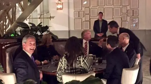 "Obiad z Tym Donaldem". Farage znów u Trumpa