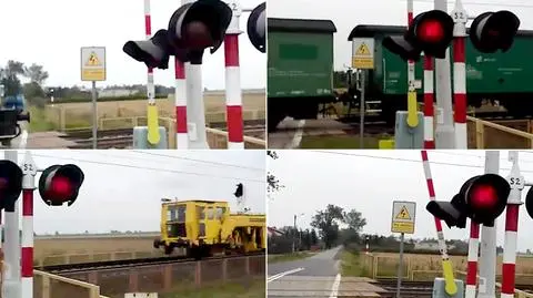 Otwarte rogatki. A pociąg jedzie