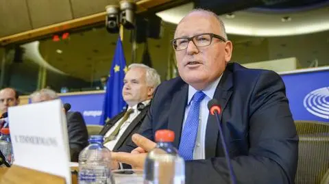 Timmermans komentował sytuację w Polsce na debacie w czwartek (materiał z 31.08.17)