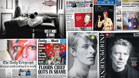 David Bowie na okładkach gazet całego świata