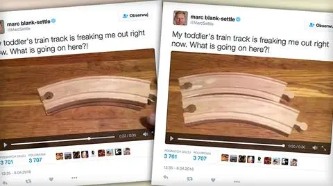 Klocki różnej długości, takie same. Złudzenie optyczne