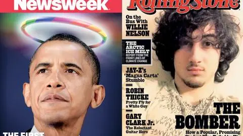 Zamachowiec jak gwiazda rocka, Obama-gej... Amerykanie lubią mocne okładki