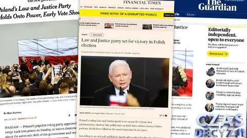 Komentarze zagraniczne na temat sondażowych wyników wyborów w Polsce