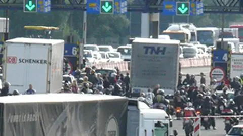 Motocykliści zablokowali A4