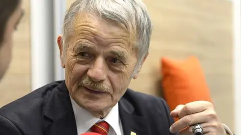 Protest Tatarów krymskich w Symferopolu