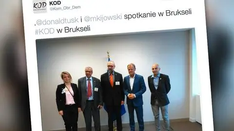 Lider KOD-u w Brukseli. Spotkał się z m.in. z Donaldem Tuskiem