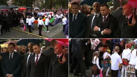 Wizyta prezydenta w Łobzie. Duda pomaga dziecku