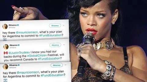 Rihanna zaapelowała o fundusze na edukację dla dzieci i młodzieży