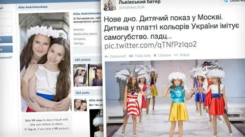 10-letnia autorka kolekcji pisze o sobie, że jest "aktorką i modelką". Pokaz zatytułowała "Dzieci świata chcą pokoju"