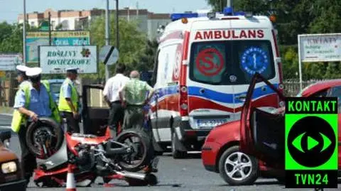 Motocyklista zginął na miejscu