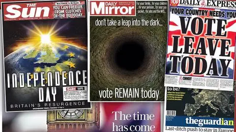 Brytyjskie media piszą o Brexicie