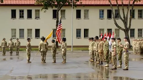 Ceremony of command change of NATO Battle Group Poland