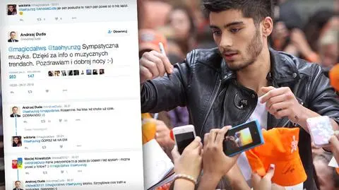Prezydent Andrzej Duda z internautami o One Direction i Zaynie Maliku