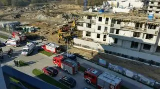 Do zasypania robotników doszło w południe