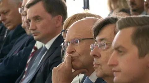 Zbigniew Ziobro i prezes TSUE na jednej konferencji. Do rozmów nie doszło