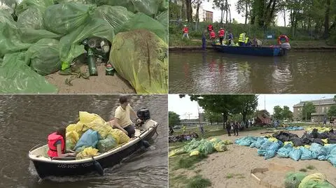 Wrocław: 400 osób, 5 łodzi i tony śmieci. Wielkie sprzątanie rzeki