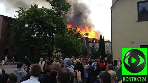 Pożar w Starogardzie Gdańskim