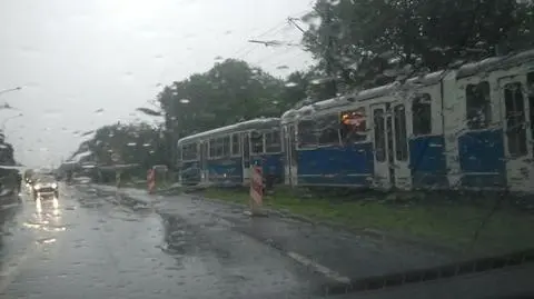 Awaria tramwaju. Zator w alei Pokoju