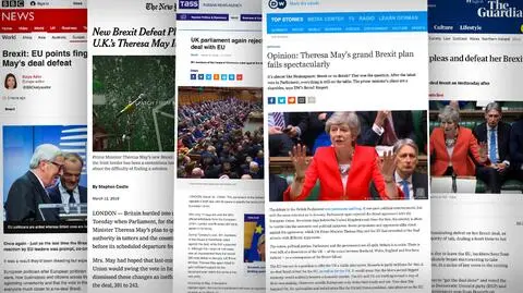 Brytyjczycy odrzucili umowę ws. brexitu. Komentarze prasy