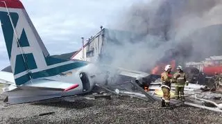 Awaryjne lądowanie samolotu pasażerskiego An-24 