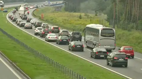 Pomorskie: Korki na autostradzie nad morze