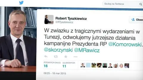 Bronisław Komorowski zawiesza kampanię wyborczą