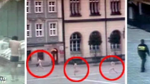 Akcja na wrocławskim rynku - pościg za golasami