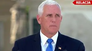 Mike Pence przemawiał na placu Piłsudskiego