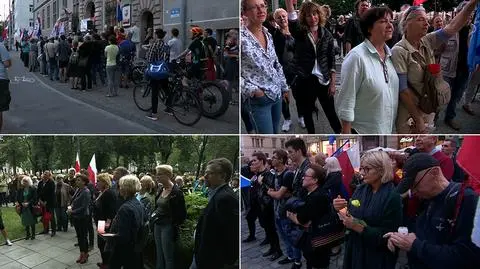 Protesty przeciwko zmianom w sądach w całej Polsce