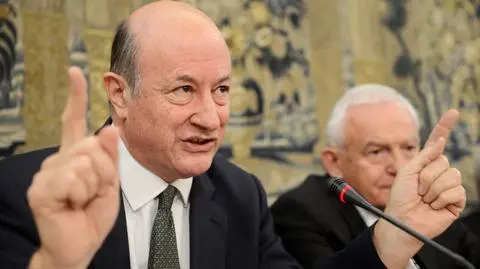 Minister finansów podczas debaty SLD