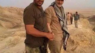 Zdjęcie, które ma przedstawiać gen. Sulejmaniego (z prawej) pod Amerli