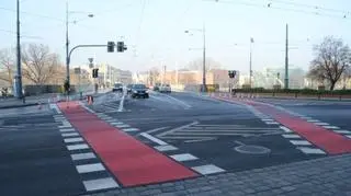 Brama rowerowa przy Uniwersytecie Wrocławskim