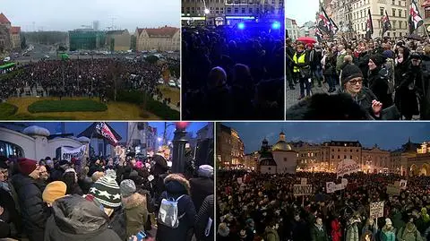 Manifestacje odbyły się w wielu polskich miastach