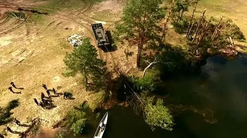 Pan Marek pracował przy udrażnianiu Brdy