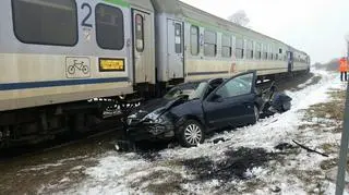 Auto jest mocno zniszczone