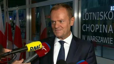 Donald Tusk przyleciał na uroczystości Święta Niepodległości