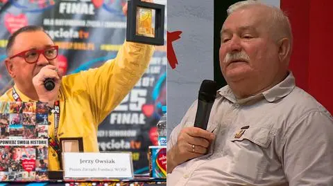 Wałęsa jest za tym, żeby Owsiak dostał pokojową nagrodę Nobla