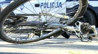 Potrącony rowerzysta zmarł na miejscu