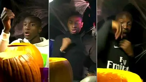 Halloweenowa zabawa piłkarzy PSG. Wrzaski i piski w domu strachu