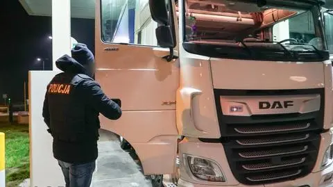 Ciężarówkę zatrzymano na autostradzie A2	