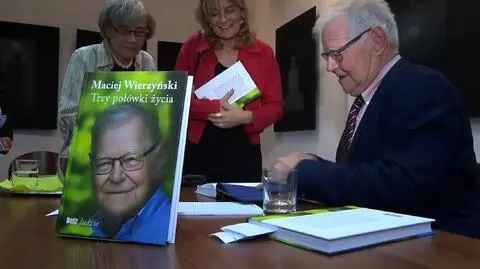 Książka Macieja Wierzyńskiego "Trzy połówki życia"