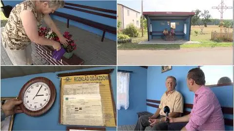 Na przystanku jak w domu. Tak się czeka na autobus w Kruszce