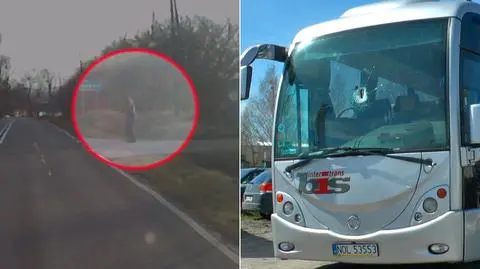 Rzucił kostką w autobus w rejonie Olsztyna. Ranny kierowca