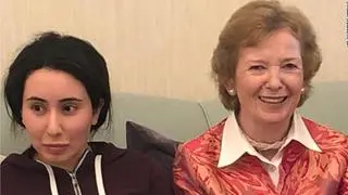 Była komisarz Narodów Zjednoczonych ds. praw człowieka Mary Robinson oraz księżniczka Latifa spotkały się w Dubaju w 2018 roku