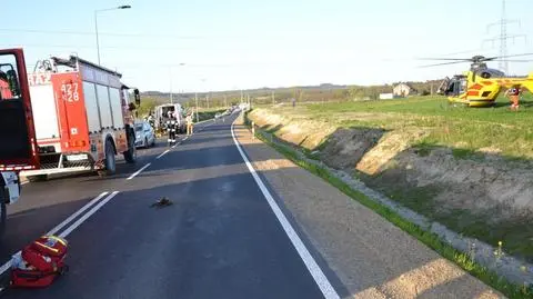 Babice. Motocyklista zderzył się z kuropatwą