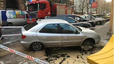 Auto było zaparkowane wzdłuż ul. Łąkowej