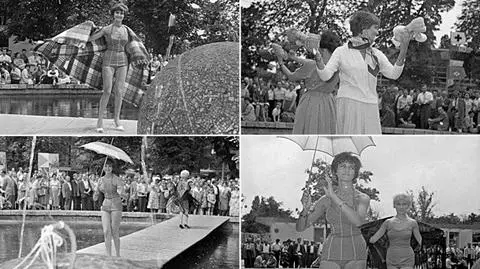 O tych strojach marzyły Polki.
Poznańska rewia mody z 1956 roku