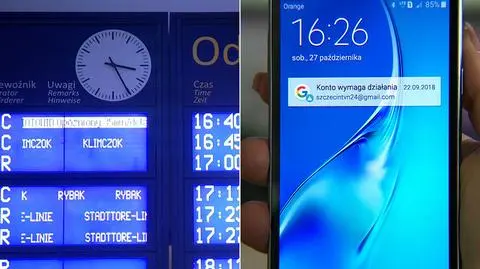 Zegary na dworcu w Szczecinie przestawione dobę wcześniej