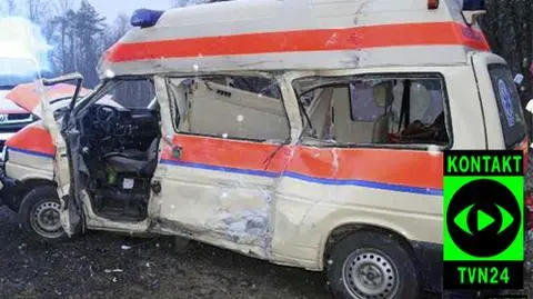 Kierowca karetki zginął w wypadku